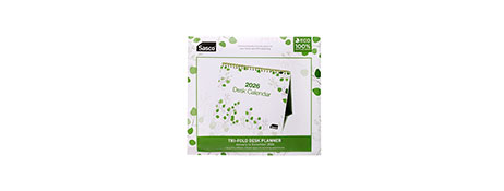 SASCO ECO 2026 DESK CALENDAR | RECYCLED PAPER PLANNER