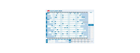 SASCO STANDARD 2026 WRITE-ON WIPE-OFF WALL PLANNER