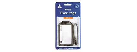 KEVRON EXECUTAG BLACK LUGGAGE TAG FOR BUSINESS TRAVEL