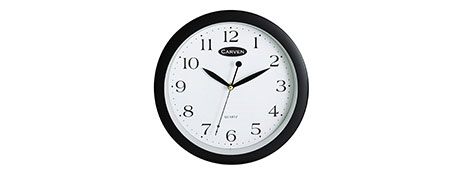 UNSPECIFIED MANUFACTURER SILENT SWEEP ROUND WALL CLOCK FOR HOME & OFFICE