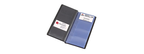 UNSPECIFIED MANUFACTURER SLIMLINE BUSINESS CARD HOLDER BOOK FOR ORGANISED CONTACTS