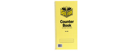 SPIRAX 543 COUNTER BOOK FOR NEAT MANUAL RECORD KEEPING