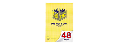 SPIRAX A4 48 PAGE RULED PROJECT BOOK FOR STUDENTS