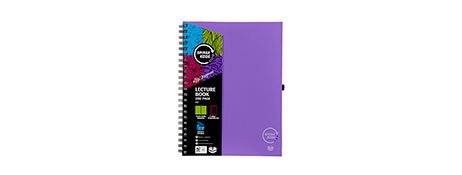 SPIRAX KODE A4 PURPLE NOTEBOOK WITH DIVIDERS - 140 PAGES
