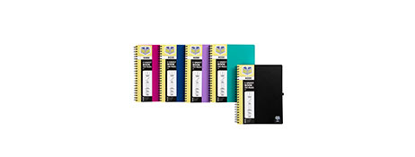 SPIRAX KODE A4 NOTEBOOKS - 250 PAGES, ASSORTED COLOURS