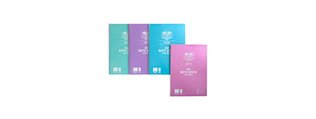 SPIRAX KODE METALLIC A4 NOTEBOOKS - 120 PAGES, ASSORTED