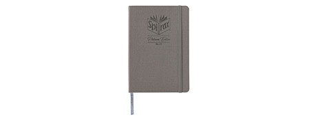 SPIRAX PLATINUM A5 LINEN-LOOK JOURNAL - STORM GREY