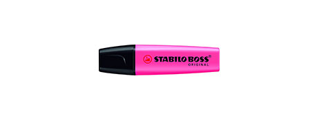 STABILO BOSS ORIGINAL HIGHLIGHTER PINK 10 PACK - VIVID FLUORESCENT