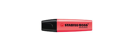 STABILO BOSS ORIGINAL HIGHLIGHTER, RED, 10 PACK - ESSENTIAL OFFICE TOOL