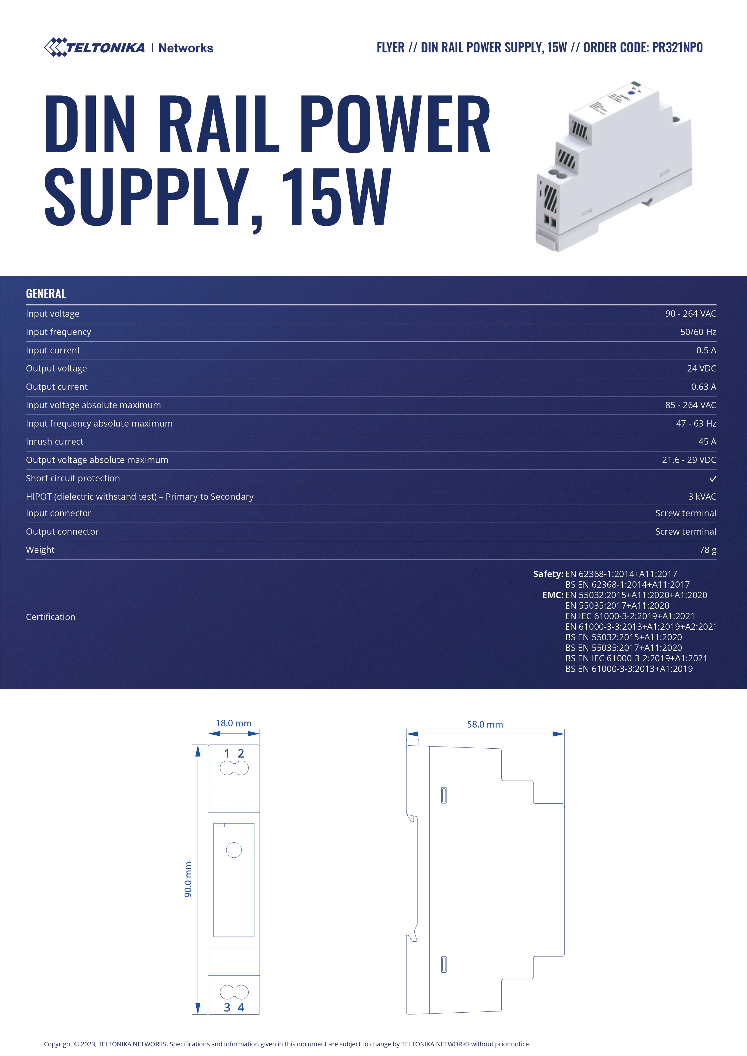 TELTONIKA PR321NP0 PROFESSIONAL GPS TRACKER FOR FLEET MANAGEMENT