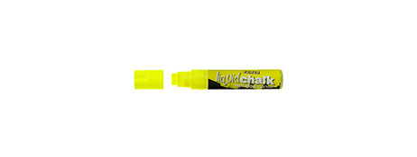 TEXTA LIQUID CHALK MARKER YELLOW - WET WIPE BLACKBOARD ESSENTIAL