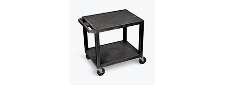 TUFFY 2-SHELF UTILITY TROLLEY FOR AV & OFFICE GEAR