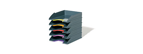 VARICOLOR DESK TRAYS SET FOR EASY OFFICE ORGANISATION