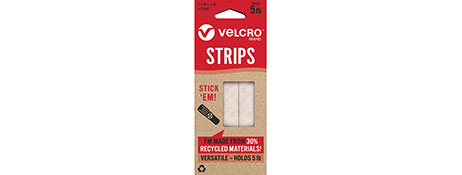 VELCRO BRAND WHITE HOOK & LOOP FASTENERS FOR HOME ORGANIZATION