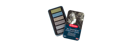 UNKNOWN MANUFACTURER XL WATER SOLUBLE GRAPHITE BLOCKS ART SET - COOL TONES